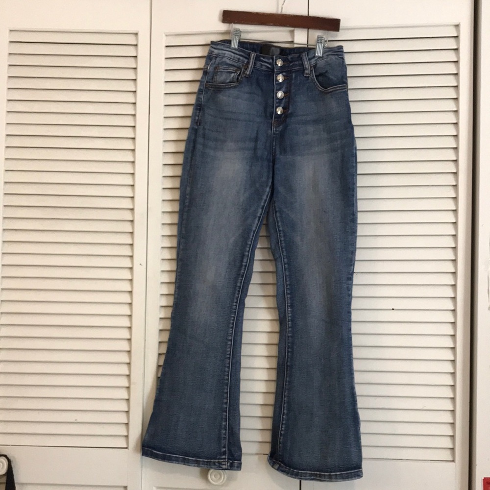 Monkey Ride Jeans Women's Blue Flared Jeans SZ 5/27